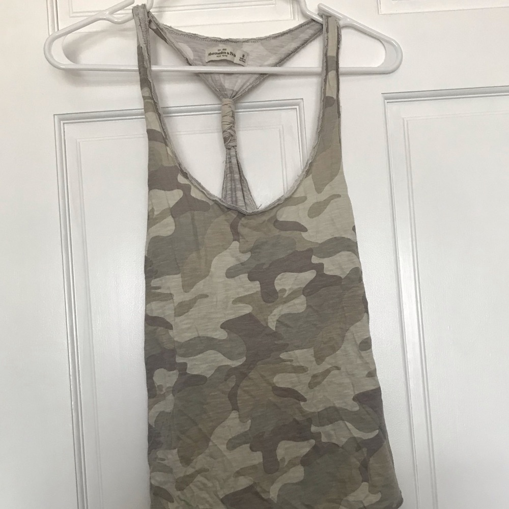 A&F army camo tank top